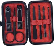 FRCOLOR 7pcs Stainless Steel Nail Scissors Set Ergonomic Nail Clippers Trimmer for Men Women Manicure Kit Grooming for Daily Use