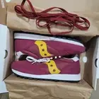 Saucony Jazz Original Vintage Mens Size 10.5 Maroon Yellow Running Sneaker Shoes