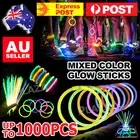 UpTo 1000x Mixed Color Glow Sticks Bracelets Light Party Glowsticks Glow Dark