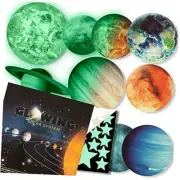 Glow in The Dark Stars and Planets, Bright Solar System Wall Stickers -Glowing