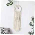 Macrame Moon Dream Catchers, Boho Moon Dream Catcher Wall Hanging Decor style B