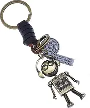 [TEMPNAP] Vintage Robot Keychain Unique Key Holder Creative Keychain Decor for Backpack Robot Lovers and Collectors