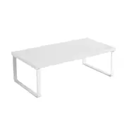 SOGA 50cm White Computer Monitor Elevated Stand Desktop Support Station Rack