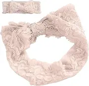 [Generic] Headbands Lace | Lace Bow Knot Hairband for Kid Girl | Soft Elastic Floral Hair Band, Cute Head Wraps, Hair Accessories, Stretchy Hairbands