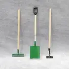 1set Dollhouse Gardening Tools Compact Vivid Dollhouse Accessories Shovel Hoe
