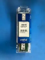 CRUCIAL 32GB Kit (2 x 16GB) DDR4-2400 RDIMM ( CT2K16G4RFS424A ) *NEW*