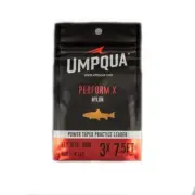 UMPQUA POWER TAPER PRACTICE LEADER 7.5' FT 3X HI-VIS ORANGE LEADER