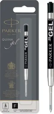 Parker Quinkflow Gel Pen Black Refill - Medium Tip - Pack of 1