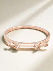 [Ananya] Ananya - Chakra Icon 18-karat Rose Gold, Diamond And Quartz Bangle - 16 16 Gold