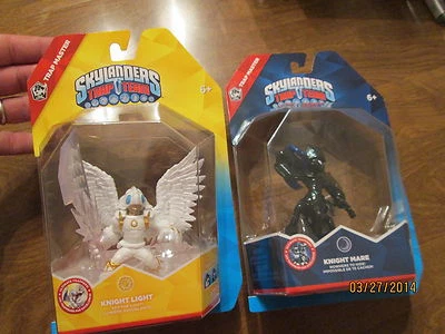 Skylanders Trap Team MASTER KNIGHT LIGHT+ KNIGHT MARE DARK SET RARE