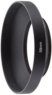 Metal to prevent NinoLite wide-angle lens hood 58mm screw-in camera F/S w/Track#