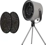 Smoke Away Purifier, Mini Portable Range Hood, with Two Filter Cottons, Three-Speed Adjustment, The Whole Machine is Detachable, Can Be Hung for Use, Plugged in for Use, for Home, Outdoor, Restaurant
