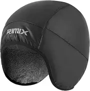 [Generic] Winter Warm Duck Down Filling Windproof Cap Thermal Warm Ear Protection Cap for Women Men Black One Size