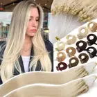 Micro Loop Ring Beads/Link Remy Human Hair Extensions Pre Bonded Blonde 200S