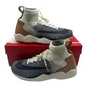 Nike Zoom Mercurial XI Flyknit Shoes Men 13 Sail College Navy Sneaker 844626-101