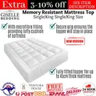 Pillowtop Matress Mattress Topper 1000GSM Protector Breathable & Anti-Bacterial