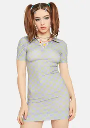 [NGOrder] Checkerboard Polo Dress