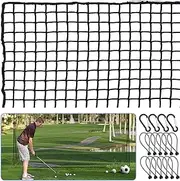 Golf Net - Sports Practice Barrier Net – Golf Hitting Net - Heavy Duty Nylon Golf Sports Netting Barrier Nets 10x10ft/10x15ft/10x20ft - Golf Accessories