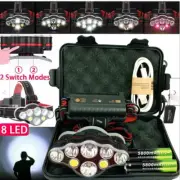 650000LM Zoom T6 LED Headlamp Headlight Torch Rechargeable Flashlight Work Light