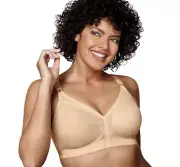 Playtex 18 Hour Full Figure Wirefree Bra, 2027, Beige, 38DDD