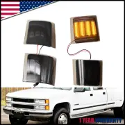 Sequential Amber LED Corner Side Marker Lights For Chevy C/K 1500 2500 94-98 99