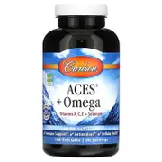 Carlson, ACES + Omega, 180 Softgels