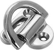 Buckle Connection Ring Boat Deck Hardware Marine Hardware Trailer Eye Hook Boat Eye Hook Boat Folding Pad Eye Boat Accessories Cargo d Hook D Ring Anchor Stainless Steel Silver