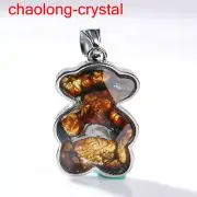 29.55Ct Pallasite Meteorite Pendant Brenham Meteorite Necklace --68