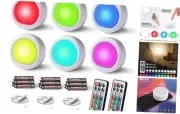 EverBrite Tap Light, Push Light, LED Puck Lights with 12 RGB Colors, Wireless