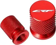 FUSHENGLI Compatible with CRF 150 250 450 CRF150 R/F CR450 R/X/RX CRF230F CRF250 R/X/L/M Dirt Bike CNC Vehicle Wheel Tire Valve Stem Caps Covers(Red)