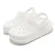 Crocs 超厚底洞洞鞋 Classic Crush Clog 白 泡芙 207521100 Sneakers542