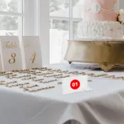 12 Pcs Menu Display Signs Wedding Table Number Stands Table Setting Name Cards