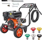 [VEVOR] Gas Pressure Washer, 4400 PSI 4.0 GPM, Gas Powered Pressure Washer with Copper Pump, Spray Gun and Extension Wand, 5 Quick Connect Nozzles, for Cleaning Cars, Homes, Driveways, Patios