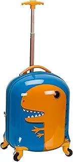 Kids Jr First Hardside Spinner Luggage, Dinosaur, Carry-On 19-Inch, Rockland Jr. Kids' My First Hardside Spinner Luggage
