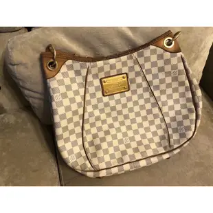 LV Louis Vuitton 白色棋盤格金牌南瓜包 N55215