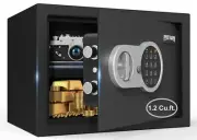 [ 1.2 Cu.ft. ]PATRON Safe Box with Key,Digital Security Home Safe,Cabinet Saf...