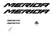 Custom Merida Reacto vinyl cut sticker / kit.