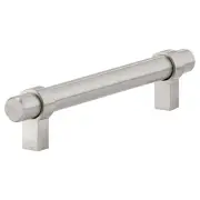 5x Euro Loop Style 5-1/32" Centers Brushed Nickel Cabinet Pull Handle 6-5/8"