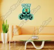 Lucky One 13 Skull Death Gift Idea Wall Sticker Room Interior Decor 20"X25"