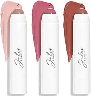 [Julep] It's Balm: Tinted Lip Balm + Buildable Lip Color Trio - Vintage Mauve, Sheer Iridescence, 90's Neutral - Natural Gloss Finish - Hydrating Vitamin E Core - Vegan