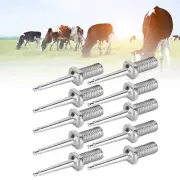 10pcs Ear Tag Pin Stainless Steel Livestock Ear Tag Plier Accessory For Cattl AC