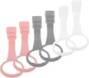 Hohopeti Playpen Ring Pull up Rings 6pcs Set Toddler Hand Pull Rings Motor Skills Development Comfortable Grip