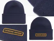 Canada Goose Emblem Merino Wool Embroidered Logo Beanie Toque Hat Cap Bnwot