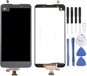 LYX for LG X Screen / K500 LCD Screen and Digitizer Full Assembly(Black) (Color : Black)