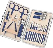 CVBFDB Nail Clippers Pedicure Set Beauty Set Travel Suitcase Nail Clippers Manicure Tool Set(White-Dark galaxy8)