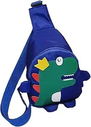 [Generic] Dinosaur Childrens Chest Bag Waterproof and Durable Daily Wear and Travel Cute Girls Backpack Diagonal Cross Bag Camping