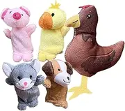 Animal Finger Puppets, Multicolor Soft Plush Finger Toys, Set of 5 Adorable Animal Designs, Fun & Educational Playtime Accessories, Perfect for Storytelling, Ideal for Easter