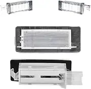 MKVAXR LED License Number Plate Light Lamp, for Renault, for Scenic 2 3 Modus Laguna 2 3, for Espace 4 Zoe Captur Fluence, for Dacia Duster Logan Lodgy Car Number Plate Light(Model 2)