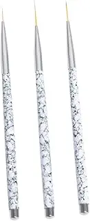 EPIGEIST 3pcs Nail Brush Set Bristle Nail Art Pens for and Dotting Marbling Handle Manicure Tools for Professional and Personal Use