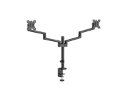 MSI PRO MT81D - Premium Aluminum Dual Monitor Stand Arms, Supports 17-32" & 17.6